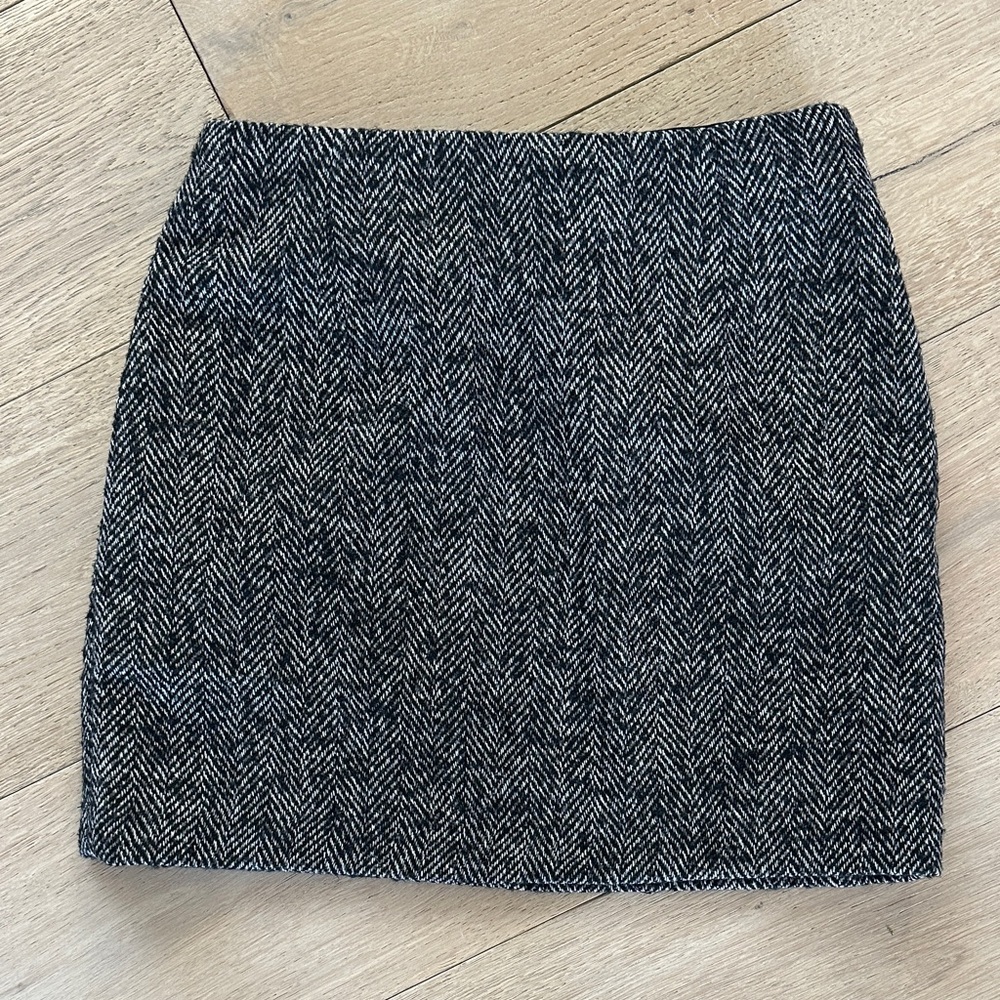 H&M Black and White Mini Skirt